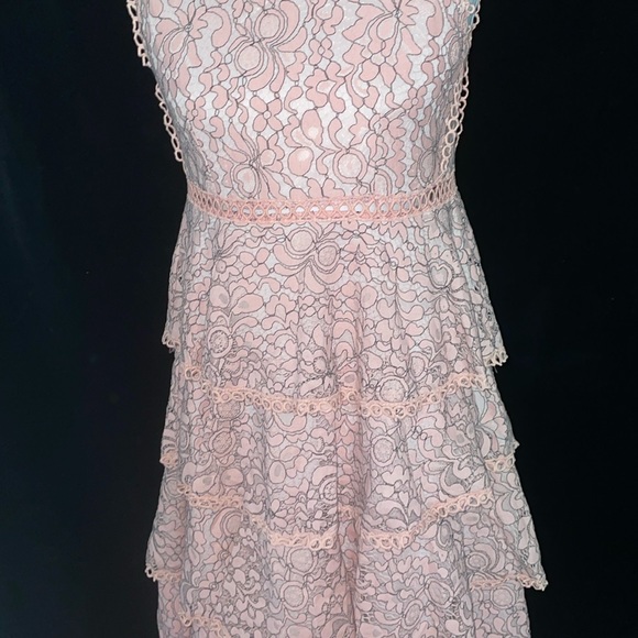 ❤️ LE Lined Maxi Dress measurements in pictures peach lace/wedding dress? - Picture 7 of 16